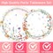 96-piece floral paper plate set, featuring wildflower designs perfect for spring and summer celebrations. Ideal for baby showers, picnics, or garden parties, this disposable tableware set includes plates and napkins to bring a fresh, vibrant touch to